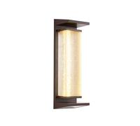 Applique da Esterno Moderna a Led a Energia Solare, Impermeabile Ip65, in Alluminio Pressofuso e Vetro, con Sensore Crepuscolare, Ideale per Giardino, Patio, Veranda, Ingresso Di Villa, Balce Paesaggi