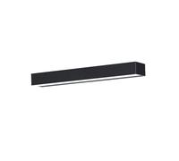 Applique da Esterno Moderna a Led Lineare, Impermeabile Ip65, in Alluminio Pressofuso, con Finitura in Vetro Nero Sabbiato, Ideale per Portico, Patio, Giardino, Balcone, Corridoio e Facciata.