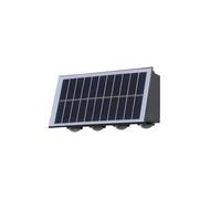 Applique da Esterno Moderna a Led Solare, Impermeabile Ip65, in Alluminio, con Luce Direzionale Verso L'Alto e Verso il Basso, Accensione/Spegnimento Automatico Dal Tramonto All'Alba, Illuminazicalda