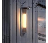Applique da Esterno Moderna e Semplice, Di Colore Nero, a Energia Solare, con Finitura Opaca, Ideale per Ingresso, Corridoio, Balcone, Patio e Veranda./30 cm