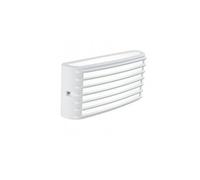 Applique in alluminio pressofuso GRID APPLIQUE GABBIA 10W LED 4000K Dimensioni Diffusore 22x6,9xh 10,8 cm in termoplastico opalino colore BIANCO BIANCO