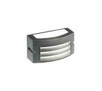 Applique in alluminio pressofuso KOBE APPLIQUE ALETTE 10W LED 4000K Dimensioni 22x10xh10 cm Diffusore in termoplastico opalino colore GRAFITE GRAFITE