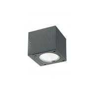 Applique Da Esterno Moderna Lula Alluminio E Vetro Grigio Led 6+6W 3000K