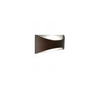 Applique in pressofusione di alluminio MOON APPLIQUE RIFLESSA Dimensioni 22x9xh 8 cm 5W LED 3000K Diffusore in termoplastico satinato colore CAFFE' CAFFE'