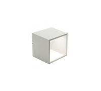 Applique Da Esterno Moderna Niko Alluminio E Vetro Bianco Led 9W 4000K