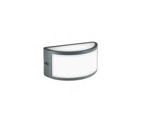 Applique Da Esterno Moderna Petit Alluminio E Termoplastica Grigio Led 10W 4000K
