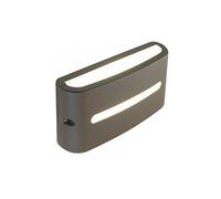 Applique Da Esterno Moderna Post Alluminio E Termoplastica Caffè Led 10W 3000K