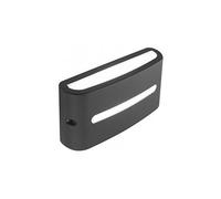 Applique Da Esterno Moderna Post Alluminio E Termoplastica Grigio Led 10W 4000K