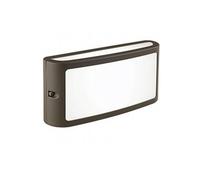 Applique Da Esterno Moderna Screen Alluminio E Termoplastica Caffè Led 10W 4000K