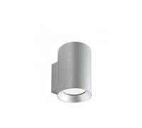 Lampada da parete in alluminio pressofuso SHOW APPLIQUE DOPPIA Dimensioni Ø11x13,1 h h 17,5 cm W 10W LED 3000K Diffusori in vetro trasparente colore ALLUMINIO ALLUMINIO