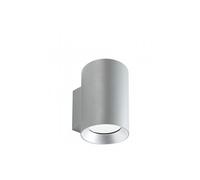 Lampada da parete in alluminio pressofuso SHOW APPLIQUE DOPPIA Dimensioni Ø11x13,1 h h 17,5 cm W 10W LED 3000K Diffusori in vetro trasparente colore ALLUMINIO ALLUMINIO