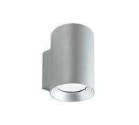 Lampada da parete in alluminio pressofuso. SHOW APPLIQUE DOPPIA Dimensioni Ø14,6x16,8x h22,6 cm 20W 20W LED 3000K Diffusori in vetro trasparente colore ALLUMINIO ALLUMINIO