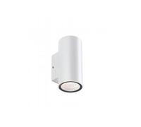Applique Da Esterno Moderna Sino Alluminio E Vetro Bianco Led 3+3W 4000K