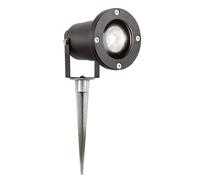 Applique Da Esterno Moderna Spikey Alluminio Nero Vetro 1 Luce Gu10 [EEK: A++]