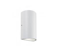 Applique Da Esterno Moderna Trump Alluminio E Vetro Bianco Led 6+6W 4000K [EEK: A++]