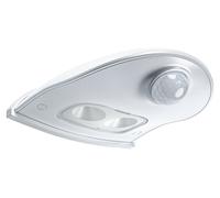 OSRAM Luce LED per porte con sensore di movimento, a batteria, 4000K, 40lm, 0,95W, IP54, bianca, luce rivolta verso il basso, per aree di ingresso