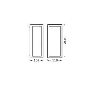 Applique da esterno OSRAM ENDURA CLASSIC RADO, grigio scuro, IP65 Osram
