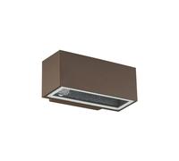 Applique da esterno Palladio corten - 1xE27 - 220x120x90mm NOVA LINE BE22CR