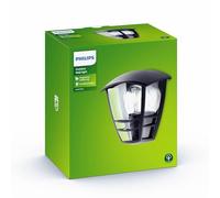 Applique da esterno - PHILIPS - Creek - Nera - IP44 - E27