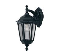 Applique Da Esterno Rustico-Country Alex Alluminio Nero 1 Luce E27 [EEK: A++]