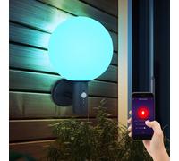 Applique Da Esterno Smart RGB LED Con Sensore Di Movimento Antracite [EEK: F]