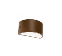 Applique Da Esterno Umbe Chiusa Alluminio E Termoplastica Ruggine 1 Luce E27