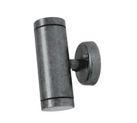 Applique Da Esterno Up Down Ottone Vetro 16,5 Cm Alto IP44 GU10 Lampada Facciata