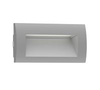 Applique da incasso a LED ZIBAL downlight per esterni IP65 grigio opaco 140 x 70