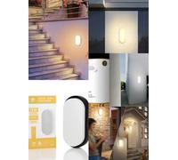 APPLIQUE DA MURO ESTERNO BIANCO, LUCE CALDA, FREDDA, NATURALE 18W UNIVERSO ES51-