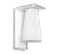 Applique da muro I Luce struttura e Paralume in metacrilato Dimensioni 15x15xh 22 cm- peso 0,800 kg colore bianco bianco