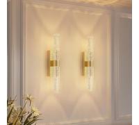 Applique da parete a batteria, set di 2, applique da parete ricaricabili e wireless, dimmerabili con telecomando, moderna lampada da parete a LED per camera da letto, soggiorno, corridoio, lampada da