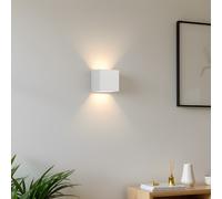 Applique da Parete a forma di Cubo in Gesso Pitturabile G9