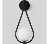 Applique da Parete a Globo in Vetro, Lampada da Parete per Interni a LED, Lampada da Comodino dal Design Moderno e Creativo a Sfera, 3 Colori 3000K/4000K/6000K, Lampada Decorativa in Vetro p