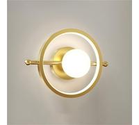 Applique da Parete a LED Circolare Moderna, Semplice Design Nordico, Lampada da Parete per Comodino, Lampada da Parete per Interni in Acrilico, per Soggiorno, corridoio, Luce Artistica