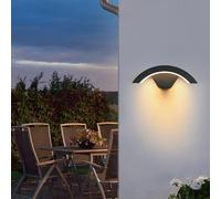 Applique da parete a LED da 24 W moderne per esterni, lampada da parete a LED bianco caldo 3000 K, IP65 impermeabile, applique da parete per esterni in alluminio per terrazza