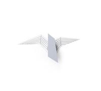 Applique da Parete a LED dimmerabile Geometrica - Lampada da Parete a Filo a Forma di Gabbiano Creativa in Stile Nordico, 3 Colori, 5 W, per corridoio, Decorazione da Parete di Sfondo, illuminazi