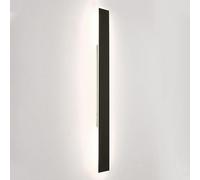 Applique da Parete a LED in Alluminio Nero Ultrasottile - Paralume in Acrilico Impermeabile per Illuminazione contemporanea del Portico