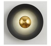 Applique da parete a LED Lampada da parete rotonda for interni, Lampada da lettura moderna da comodino Macaron Applique da parete Illuminazione Dimmerabile 3 modalità for camera da letto, Soggiorno,Or