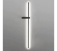 Applique da Parete a LED Minimalista Nera - Lampada Geometrica da Interni cablata per Soggiorno, Camera da Letto, corridoio, Scale, Moderna Decorazione Luminosa