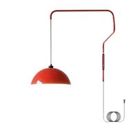 Applique da Parete a LED, Moderna Cupola con Interruttore e Braccio snodabile, Montaggio a Parete, Cavo da 2 m, Attacco E26/E27, per Comodino, Studio