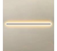 Applique da parete a LED moderna da 31,5", illuminazione minimalista dimmerabile per camera da letto, soggiorno, corridoio, montaggio a soffitto, colore bianco, decorazione d'interni contemporanea.