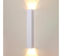 Applique da Parete a LED Moderna e Minimalista, Luce Bianca Calda 3000K, Paralume in Alluminio, Lampada da Esterno per Portico, corridoio, Soggiorno, Ingresso, 1 Confezione