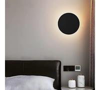Applique da parete a LED, moderna lampada circolare in metallo per illuminazione soggiorno e camera da letto, stile nordico con finitura oro e bianco