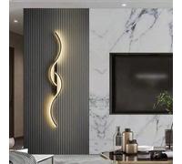 Applique da parete a LED moderna - Temperatura luce calda, Montaggio semi a filo, Apparecchio in metallo per soggiorno, zona pranzo, bagno, stile industriale, Comprende hardware per installazione, Mor