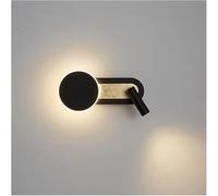 Applique da Parete a Led Moderne,Da da Comodino per Camera da Letto con Interruttore, Apparecchio Di Illuminaziper Interni per Hotel, Studio, Sala Lettura, Faretto Rotante,Da Decorativa per la Casa/Ne