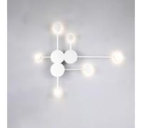 Applique da Parete a LED Moderne per Interni, in Stile Nordico, con Sfondo Circolare, in Acrilico, Creativo e Decorativo, per Soggiorno, Camera da Letto
