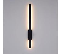Applique da Parete a LED Nera, Lampada da Parete nordica a Striscia Lunga, apparecchio di Illuminazione lineare per Interni, Moderna Decorazione per la casa, lampade da Parete per Camera da Letto