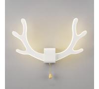 Applique da Parete a LED per Comodino, Lampada da Parete Creativa a Forma di Corno di Cervo con Paralume in Acrilico, apparecchi di Illuminazione da Parete da 16 W per corridoio, Soggiorno, 3 MOD