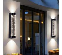 Applique da Parete a LED per Esterni, Decorativa, da Giardino, su e Giù, per Villa, IP65, Impermeabile, Design Moderno, in Alluminio, per Balcone, terrazza, Veranda
