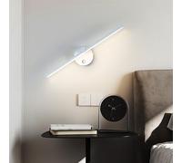 Applique da Parete a LED per Interni con Interruttore ON/off, Applique da Parete Moderne, lampade da Parete girevoli Regolabili a 330°, apparecchi di Illuminazione, Comodino, Camera da Letto, SOG